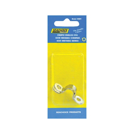 Seachoice Seachoice Stainless Steel 1-5/8 in. L X 3/8 in. W Eye Straps 2 pk 28801
